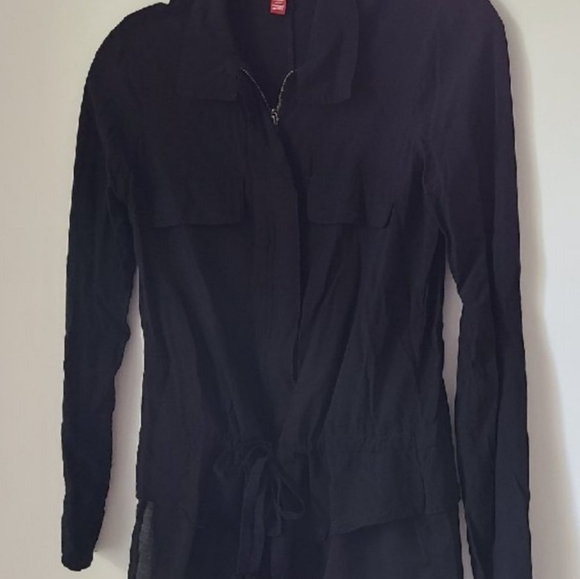 Saks Fifth Avenue Zipper Blouse XS - Picture 1 of 4